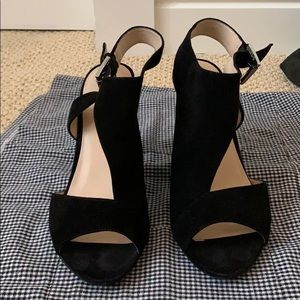 Half Covered Black Heels